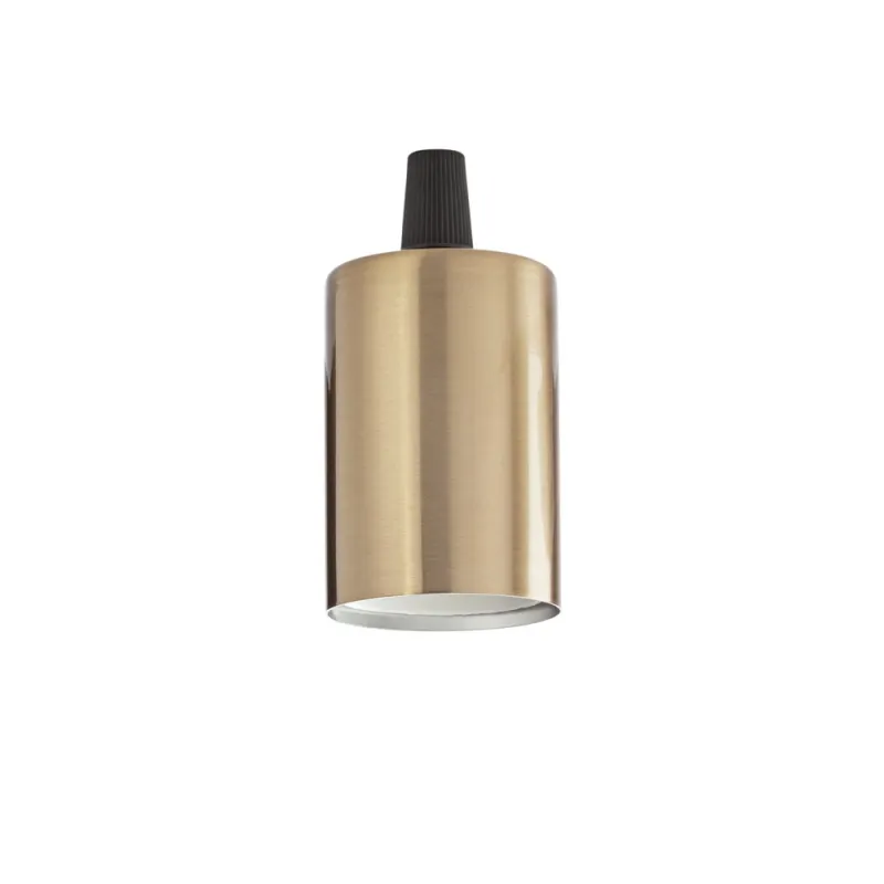 Pendul fara Cablu Ideal Lux Portalampada E27 Liscio Ottone Brunito E27, Alama, 249247, Italia