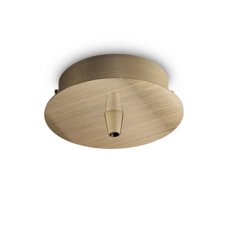 Baza pt Suspensie Rosone Standard 1 Luce Ottone Brunito Auriu, 249261, Ideal Lux Italia