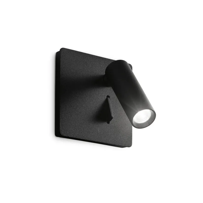 Aplica Ideal Lux Lite Ap Nero LED, Negru, 250113, Italia