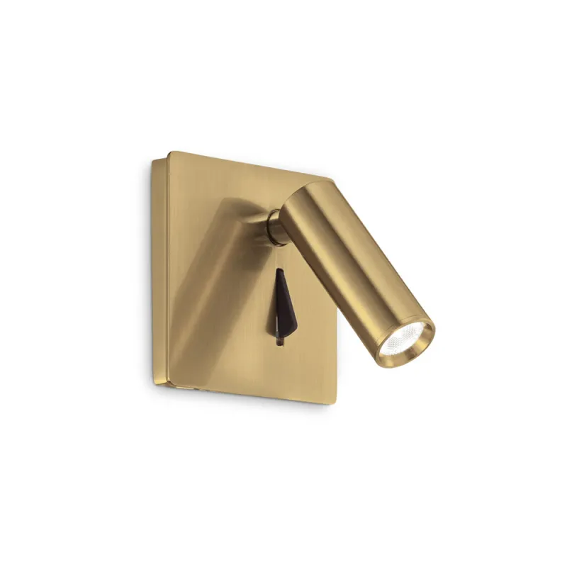 Aplica Tehnica Ideal Lux Lite Ap Ottone Led, Auriu, 250120, Italia