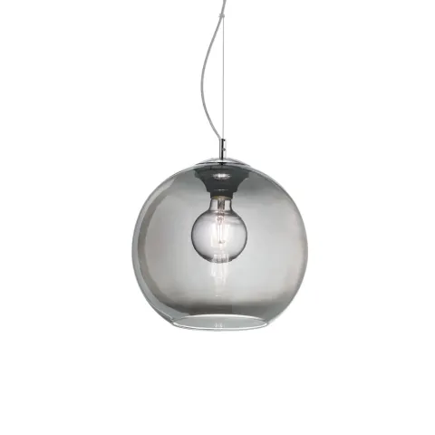 Pendul Ideal Lux Nemo Sp1 D20 Fume' E27 , Fumuriu, 250311, Italia