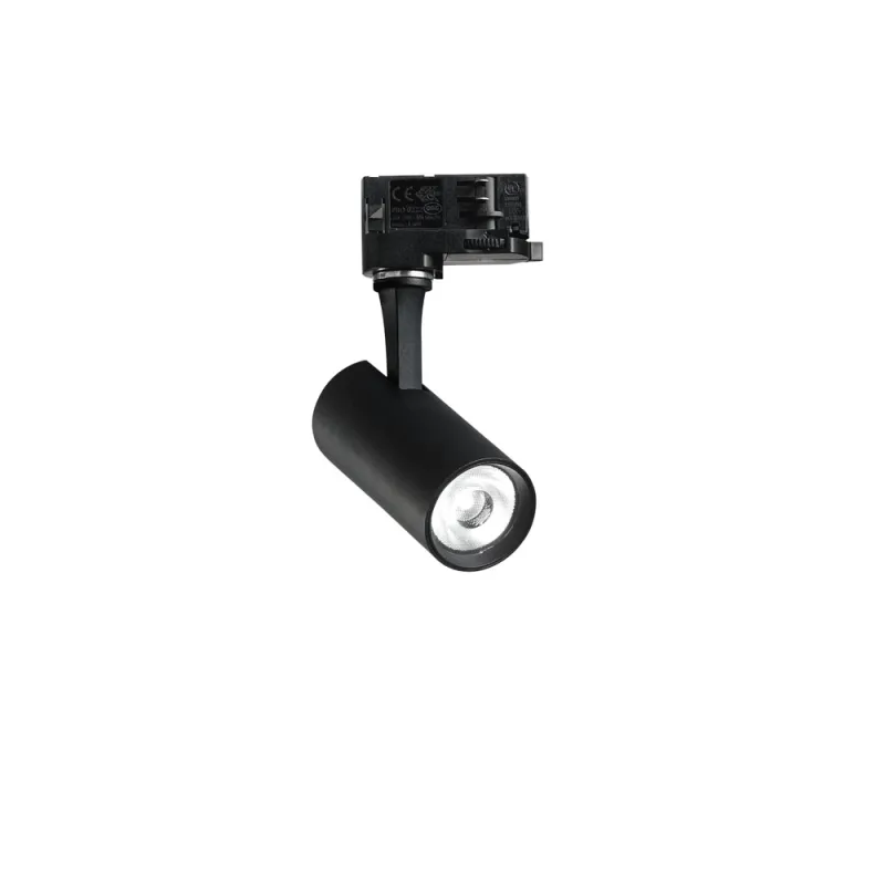 Spot Sina 1 Faza Ideal Lux Fox 08W Cri80 41° 3000K Bk Led, Negru, 250403, Italia