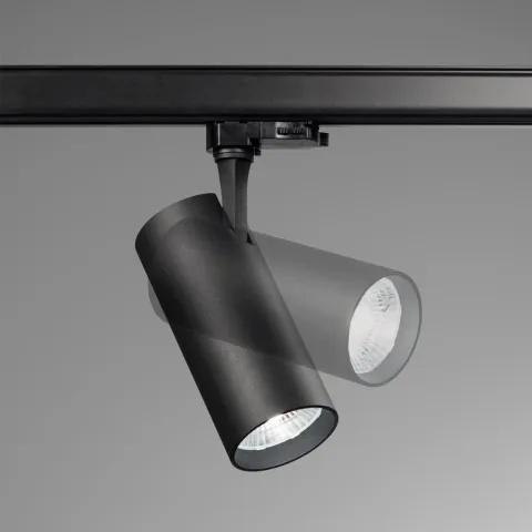 Downlight pe Sina 3 Faze Ideal Lux Fox 25W Cri80 35° 3000K Bk LED, Negru, 250441, Italia