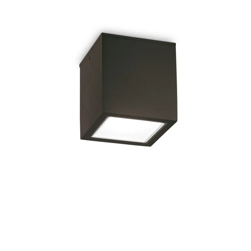 Plafoniera Exterior Ideal Lux Techo Pl1 Big Nero Gu10, Negru, 251530, Italia