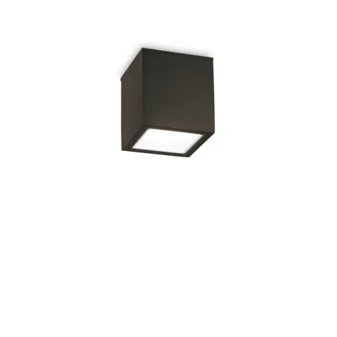 Plafoniera Exterior Ideal Lux Techo Pl1 Small Nero Gu10, Negru, 251578, Italia