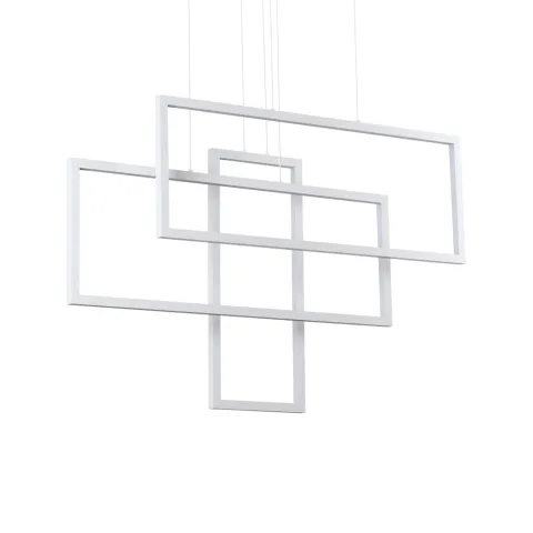 Candelabru Ideal Lux Frame Sp Rettangolo Bianco Led, Alb, 253589, Italia