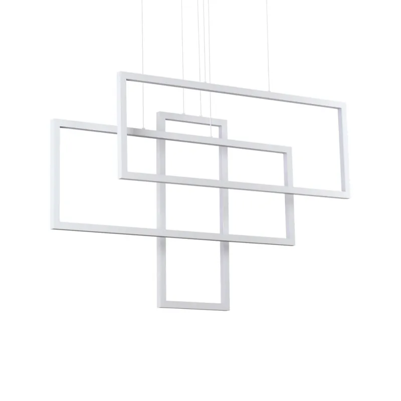 Candelabru Ideal Lux Frame Sp Rettangolo Bianco Led, Alb, 253589, Italia