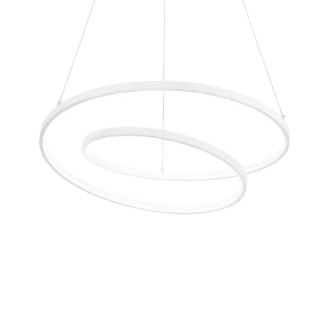 Suspensie Ideal Lux Oz Sp D80 Bianco Led, Alb, 253664, Italia