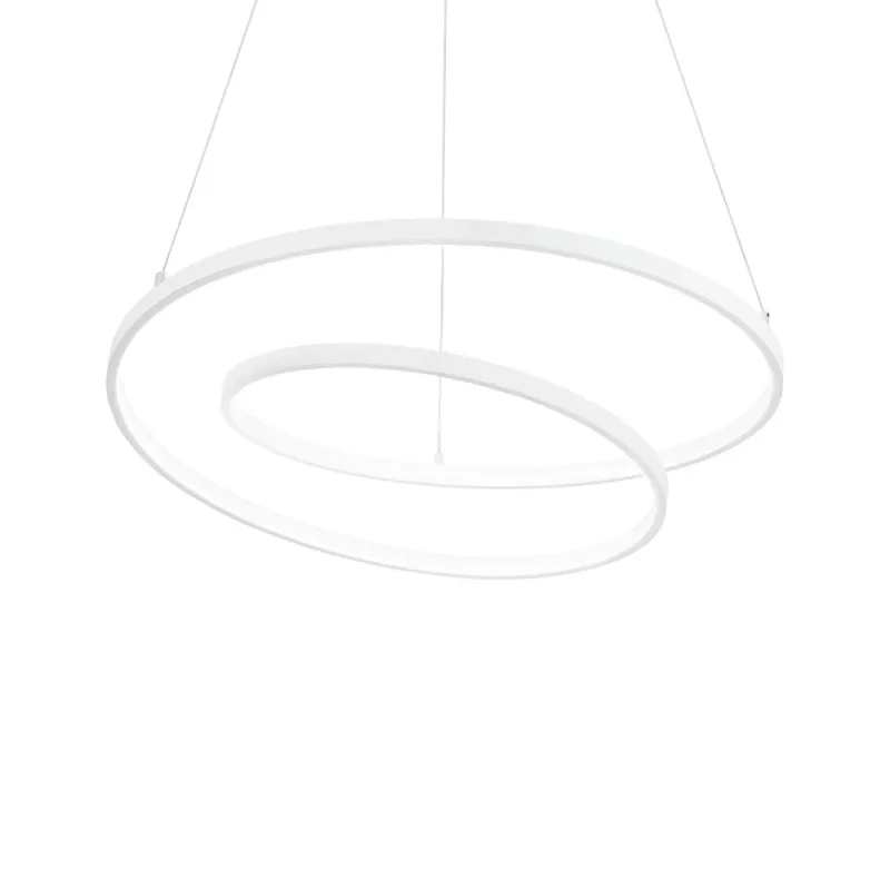 Suspensie Ideal Lux Oz Sp D80 Bianco Led, Alb, 253664, Italia