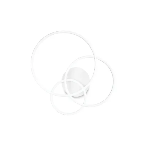 Lustra Plafon Ideal Lux Frame Pl Cerchio Bianco Led, Alb, 255019, Italia