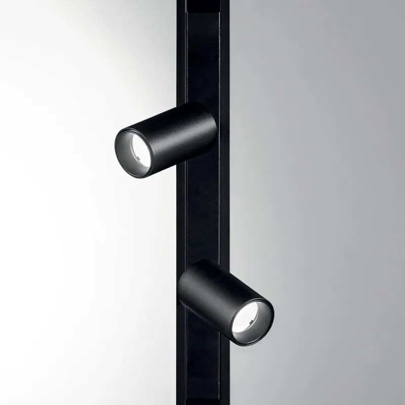 Downlight pe Sina Magnetica Ideal Lux Ego Track Double 05W 3000K Bk Led, Negru, 257624, Italia