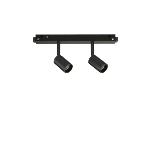 Downlight pe Sina Magnetica Ideal Lux Ego Track Double 05W 3000K Bk Led, Negru, 257624, Italia