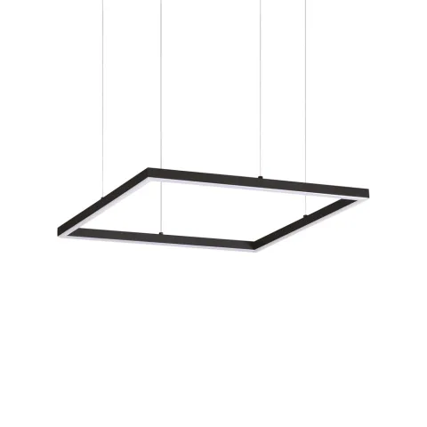 Suspensie Ideal Lux Oracle Slim D50 Square Bk 3000K Led, Negru, 259161, Italia