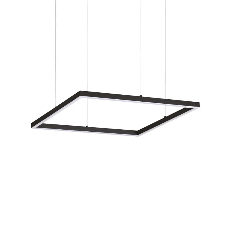 Suspensie Ideal Lux Oracle Slim D50 Square Bk 3000K Led, Negru, 259161, Italia