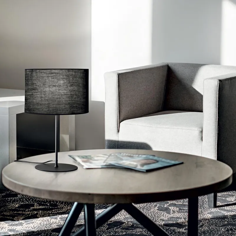 Veioza Ideal Lux Set Up Mtl Big Nero E27, Negru, 259925, Italia