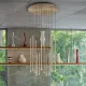 Suspensie Ideal Lux Filo Sp12 Ottone LED, Alama, 263663, Italia