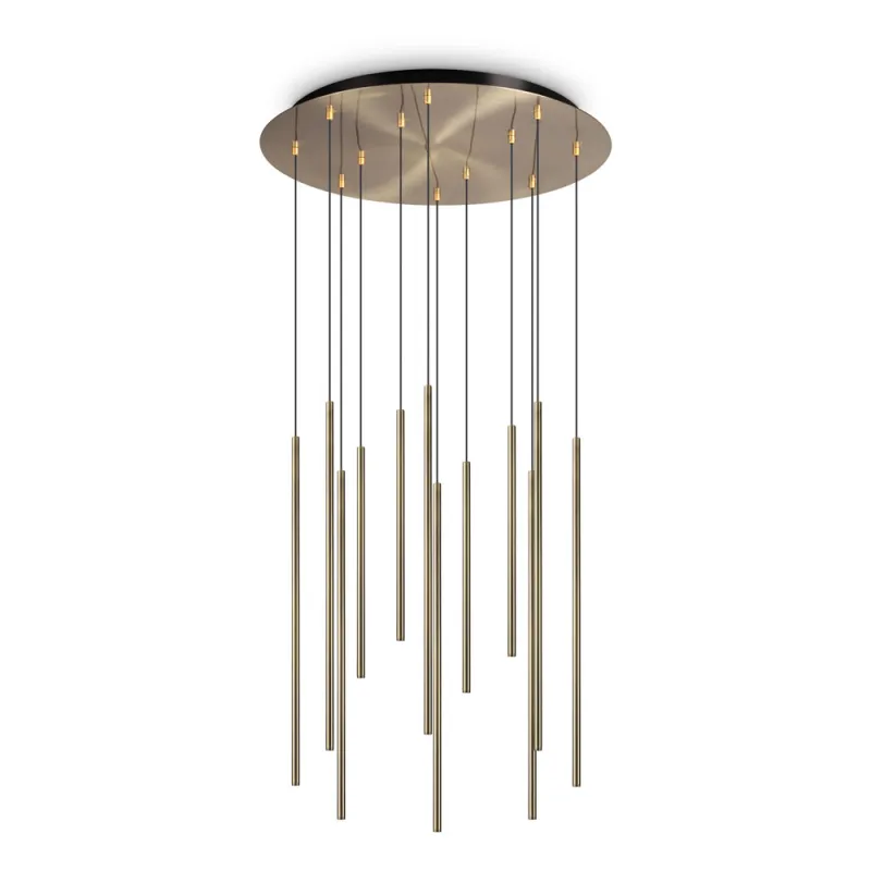 Suspensie Ideal Lux Filo Sp12 Ottone LED, Alama, 263663, Italia