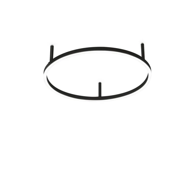 Candelabru Ideal Lux Oracle Slim Pl D050 Round Bk 3000K LED, Negru, 265988, Italia