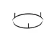 Candelabru Ideal Lux Oracle Slim Pl D050 Round Bk 3000K LED, Negru, 265988, Italia