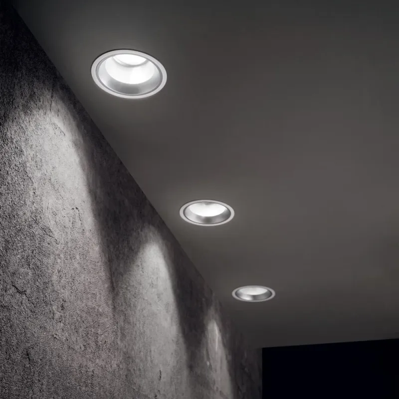 Downlight Incastrat Circular Ideal Lux Off Fi 28W 3000K Wh LED, Alb, 266510, Italia