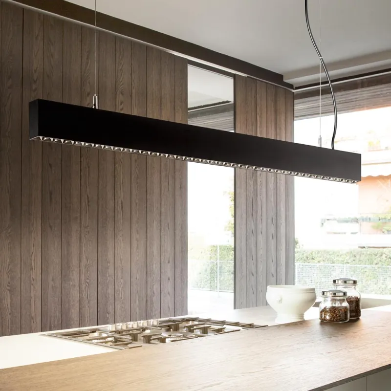 Modul Suspensie Ideal Lux Steel Accent Bk 3000K LED, Negru, 267142, Italia