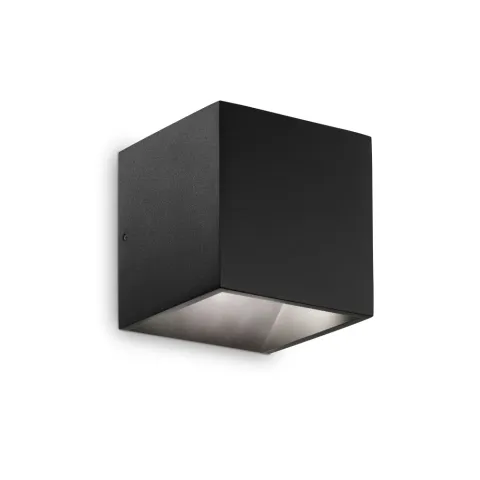 Aplica Exterior Ideal Lux Rubik Ap1 D10 Nero 3000K Led, Negru, 269320, Italia