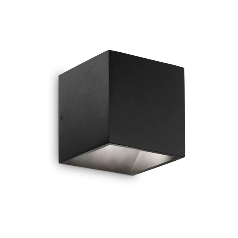 Aplica Exterior Ideal Lux Rubik Ap1 D10 Nero 3000K Led, Negru, 269320, Italia