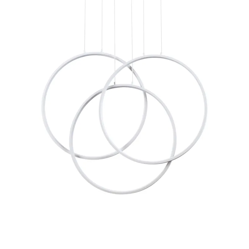Candelabru Ideal Lux Frame Sp Cerchio Bianco Led, Alb, 269351, Italia