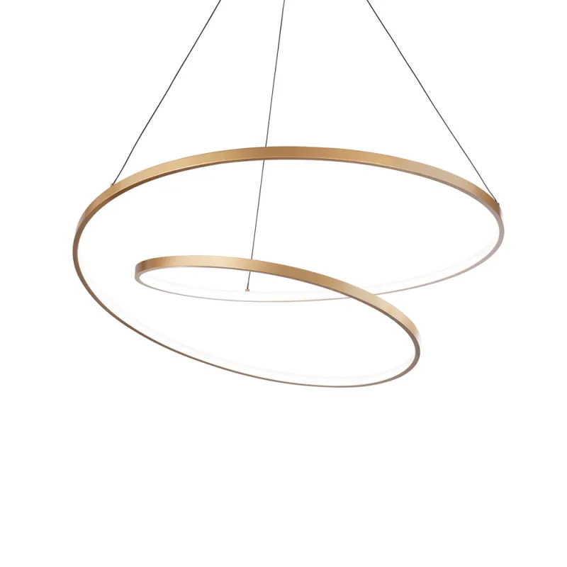Suspensie Ideal Lux Oz Sp D80 Oro Led, Auriu, 269467, Italia