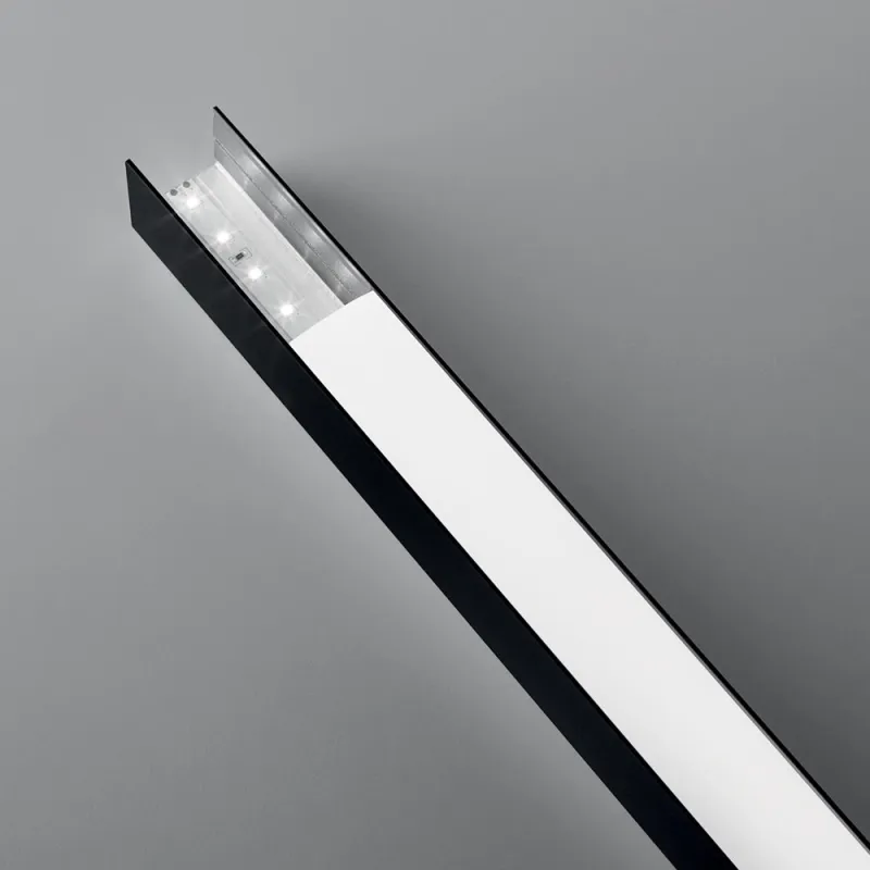 Profil Banda Led Ideal Lux Vision Trimless Profilo 3000 Mm Bk Negru, 270531, Italia