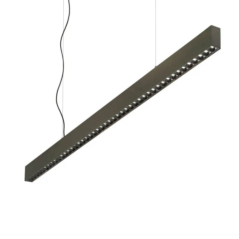 Suspensie Tehnica Ideal Lux Office Sp 3000K Bk Led , Negru, 271187, Italia