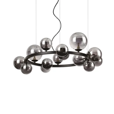 Candelabru Ideal Lux Perlage Sp14 Nero G9, Negru, 271385, Italia