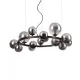 Candelabru Ideal Lux Perlage Sp14 Nero G9, Negru, 271385, Italia