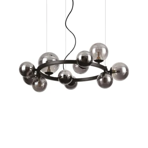Candelabru Ideal Lux Perlage Sp11 Nero G9, Negru, 271392, Italia