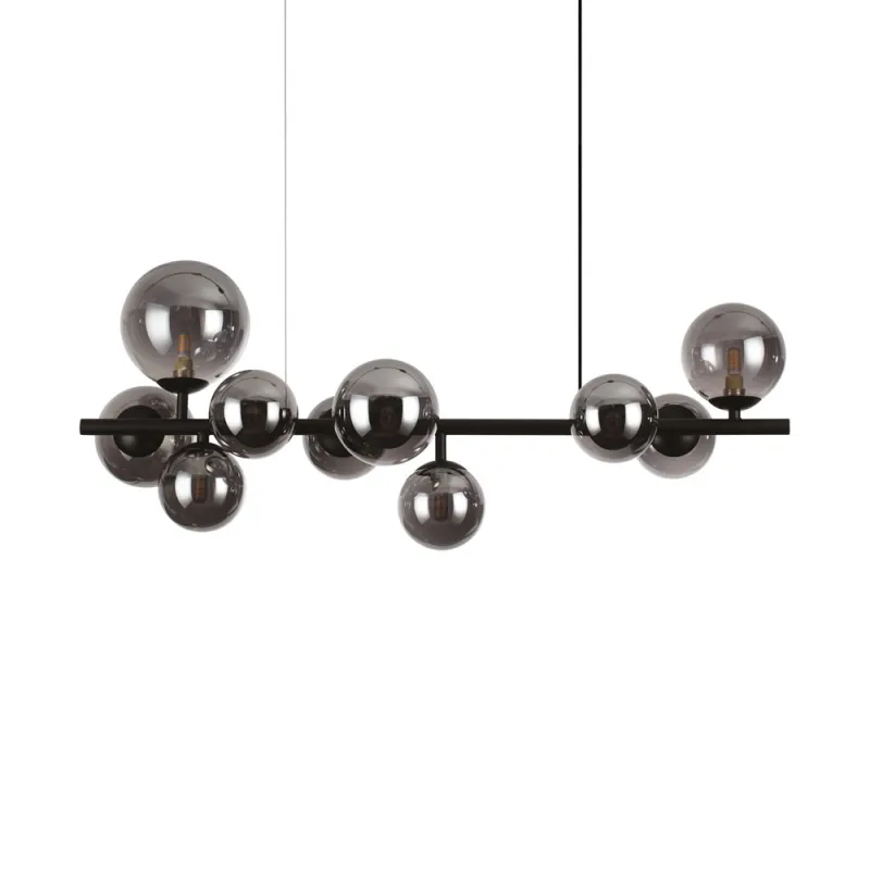 Candelabru Ideal Lux Perlage Sp10 Nero G9, Negru, 271408, Italia