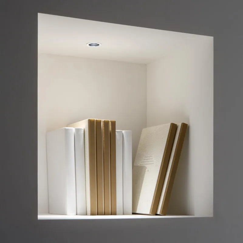 Downlight Incastrat Circular Ideal Lux One 3W D3,6 LED, Negru, 274782, Italia