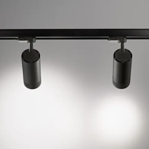 Downlight pe Sina 3 Faze Ideal Lux Eos 15W 3000K Bk LED, Negru, 276182, Italia