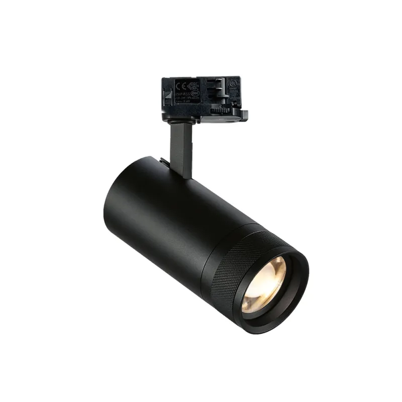 Downlight pe Sina 3 Faze Ideal Lux Eos 25W 3000K Bk LED, Negru, 276243, Italia
