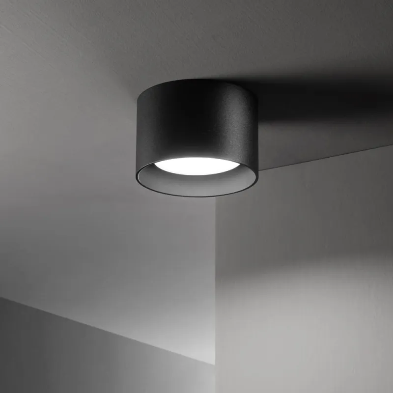 Plafoniera Ideal Lux Spike Pl1 Nero GX53, Negru, 278704, Italia