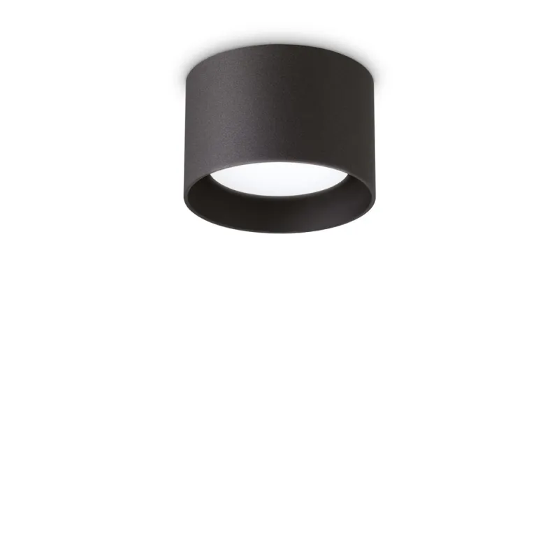 Plafoniera Ideal Lux Spike Pl1 Nero GX53, Negru, 278704, Italia