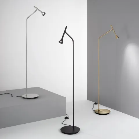 Lampadar Ideal Lux Diesis Pt Nero LED, Negru, 279800, Italia