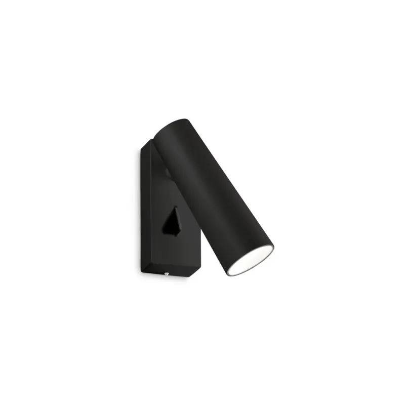 Aplica Ideal Lux Pipe Ap Nero LED, Negru, 281001, Italia