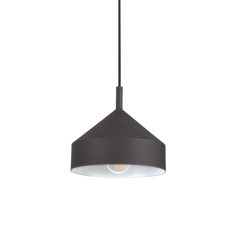 Pendul Ideal Lux Yurta Sp1 D21 Nero E27, Negru, 281568, Italia