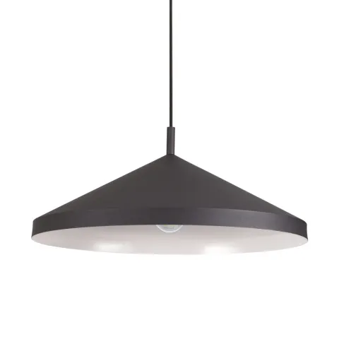 Pendul Ideal Lux Yurta Sp1 D50 Nero E27, Negru, 281582, Italia