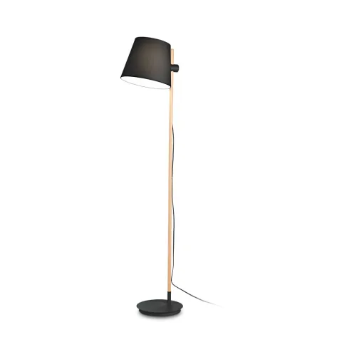 Lampadar Ideal Lux Axel Pt1 Nero E27, Negru, 282084, Italia