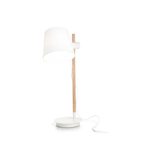 Veioza Ideal Lux Axel Tl1 Bianco E27, Alb, 282091, Italia