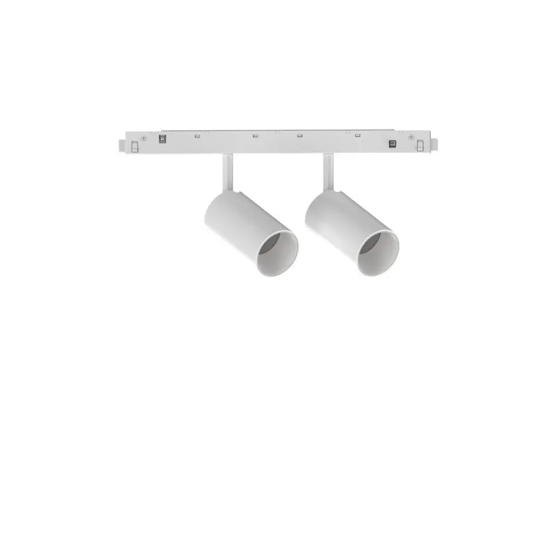 Downlight pe Sina Magnetica Dublu Ideal Lux Ego Track Double 16W 3000K On-Off Wh LED, Alb, 282954, Italia