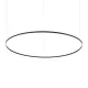 Suspensie Ideal Lux Oracle Slim Sp D150 Round Bk 3000K LED, Negru, 285061, Italia