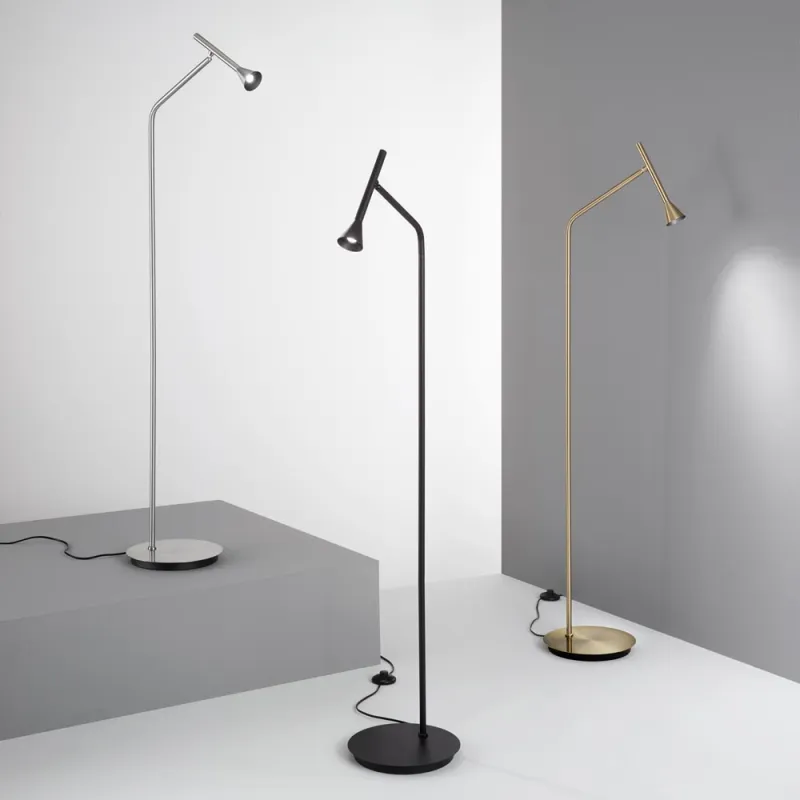 Lampadar Ideal Lux Diesis Pt Ottone Satinato LED, Auriu, 285344, Italia