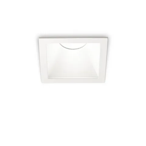 Downlight Incastrat Patrat Ideal Lux Game Square 11W 2700K Wh Wh LED, Alb, 285443, Italia